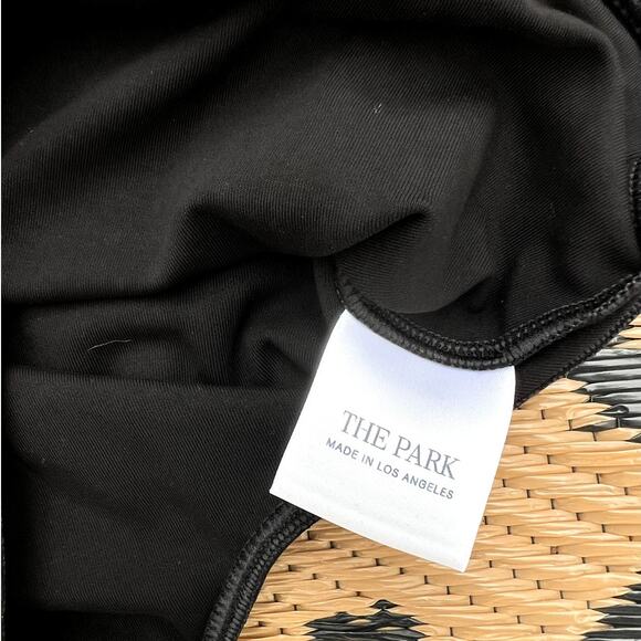 THE PARK | Lisa Pyratex Tank Thong Bodysuit Snap Bottom Black Size Medium - Picture 4 of 10